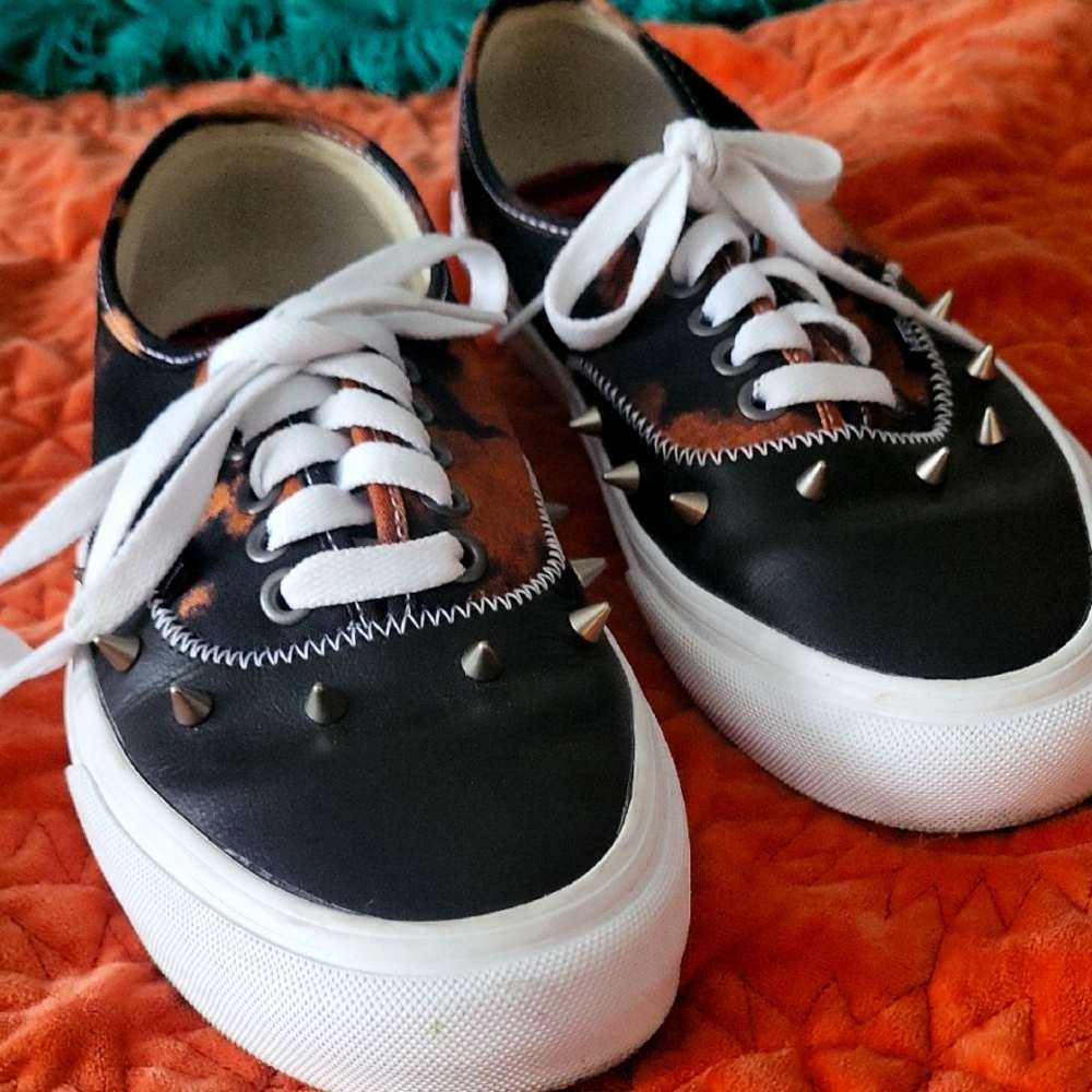 Vans Black and White Spiked Women's Sneakers